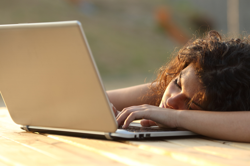 Exhausted solopreneur after finishing her yearend rescue session