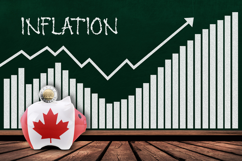 Illustration of rising inflation causing more savings and less spending.