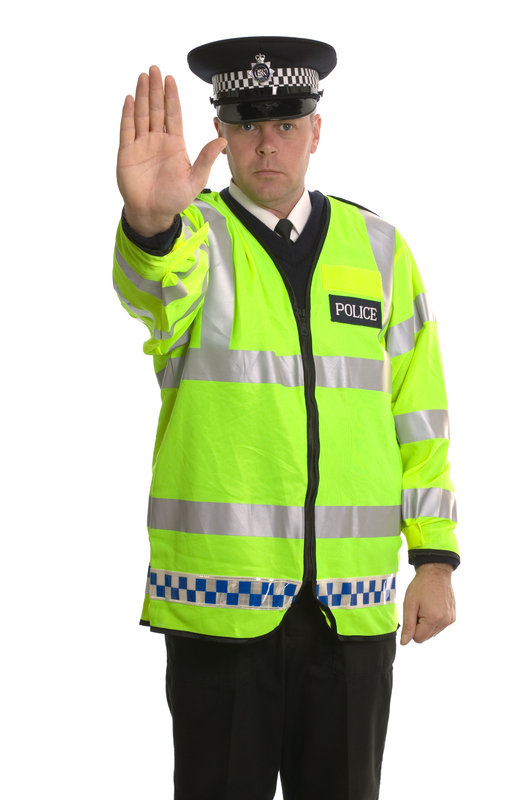 A traffic cop routing traffic
