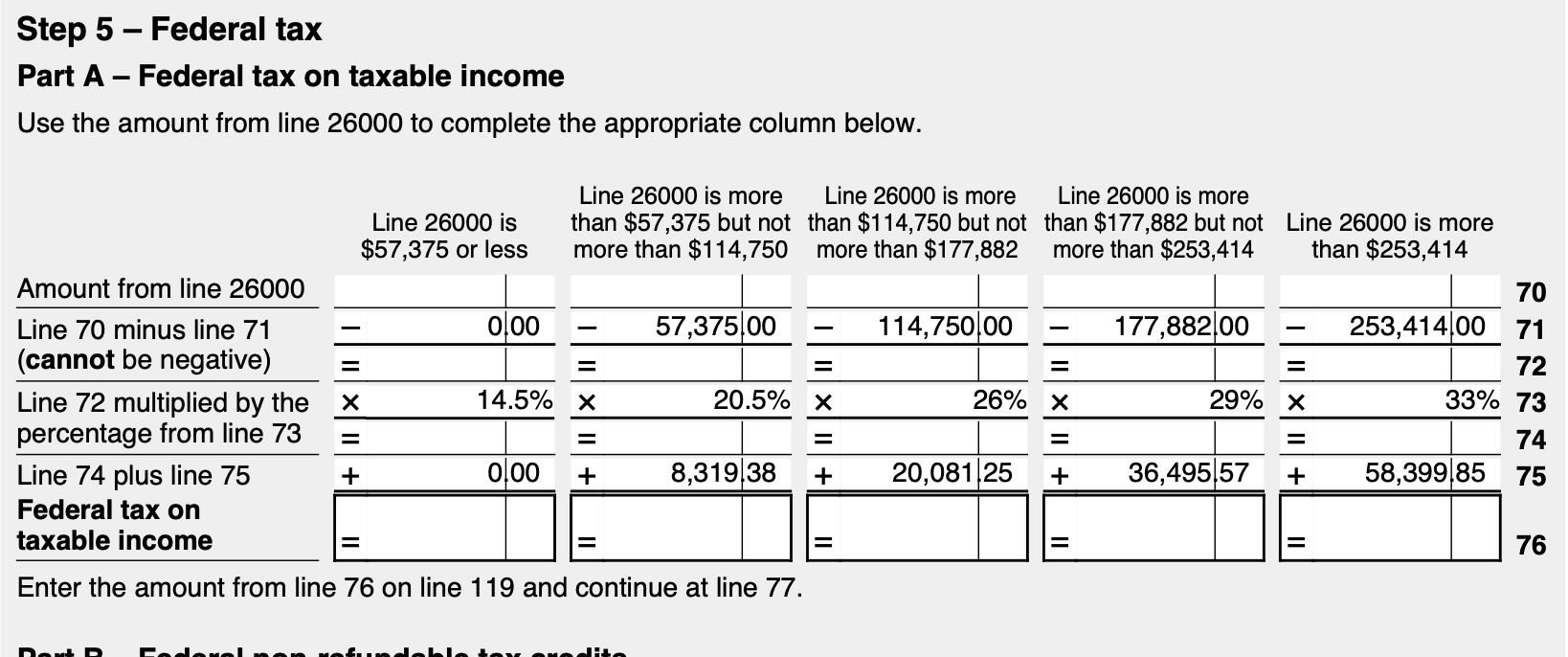 2025 federal tax brackets in T1 jacket