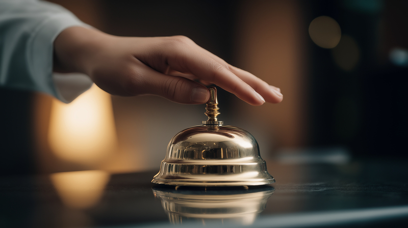 A concierge service bell